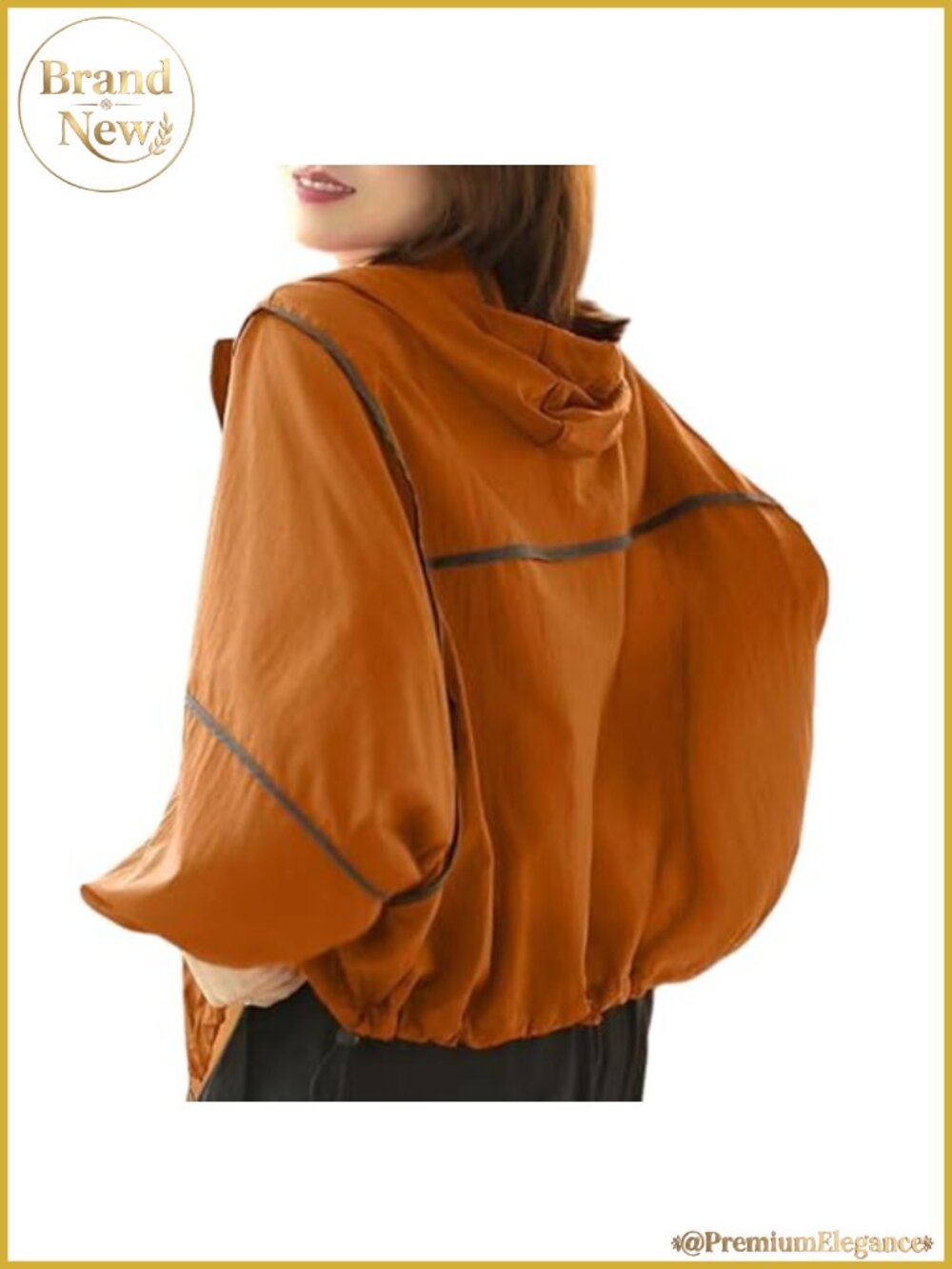 Women's Lightweight Sun Protection Hooded Windbreaker Jacket Adjustable Hem